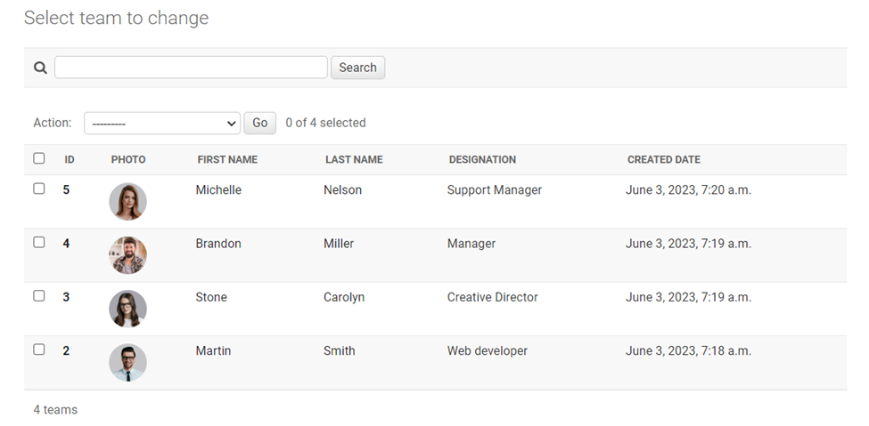 ตัวอย่างการ Customize UI Admin panel